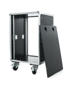 12U Slam Lid Rack Flight Case with Wheels