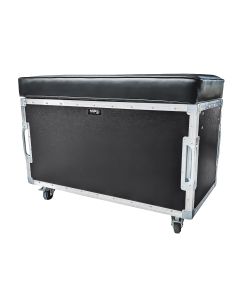Double Seater Flight Case Bench with Castors