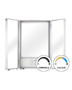 Make-Up Mirror Flight Case with Dimmable and Colour Temperature Control