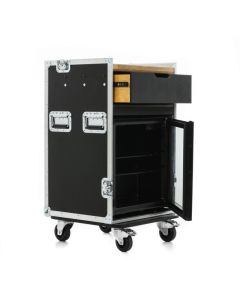 Hospitality Flight Case to house Coffee Machine and Fridge