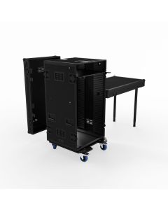 PTS 120 Cabinet Flight Case with Black Hardware